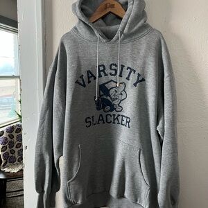 Varsity Simpsons Homer Slacker Gray Hoodie